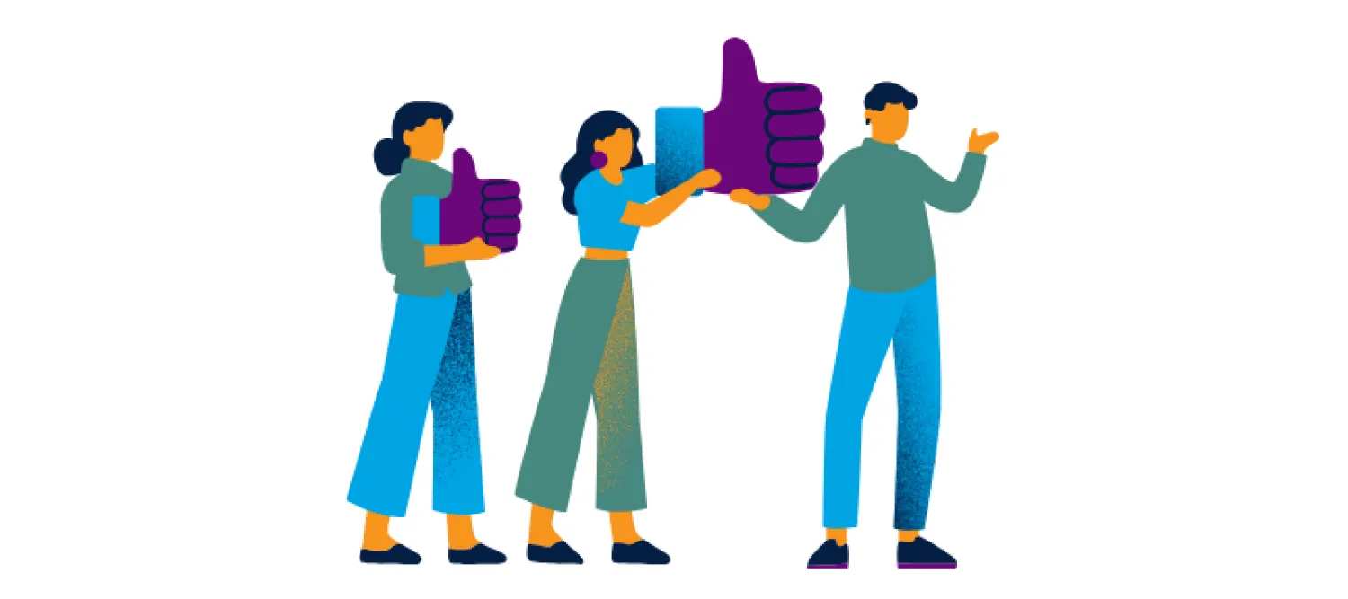 Thumbs up to research