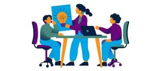 Research Ideas around a table