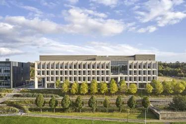 Usher Building from a distance